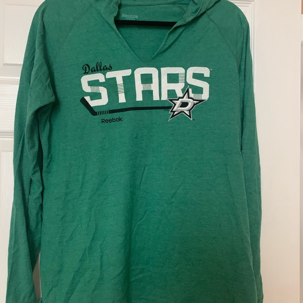 Reebok Green Dallas Stars Long Sleeve Tee